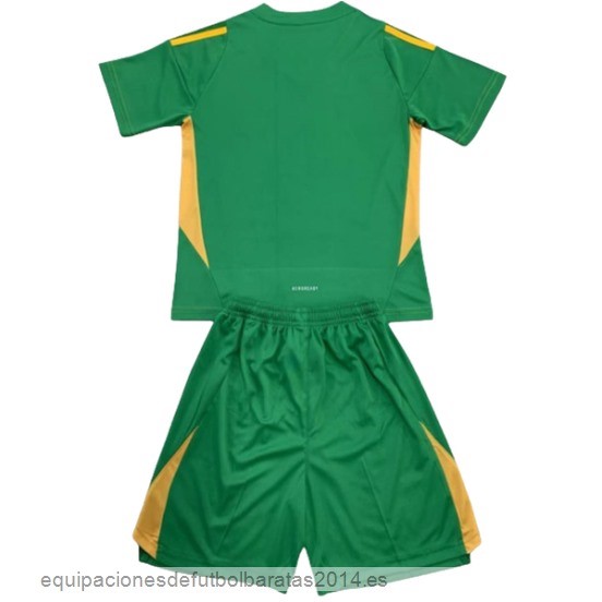 Nuevo Portero Conjunto De Hombre Italia 2024 Verde Baratas